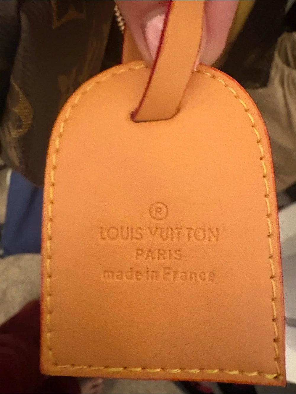 Louis Vuitton Monogram Mini Chain Pouch in Brown and Tan